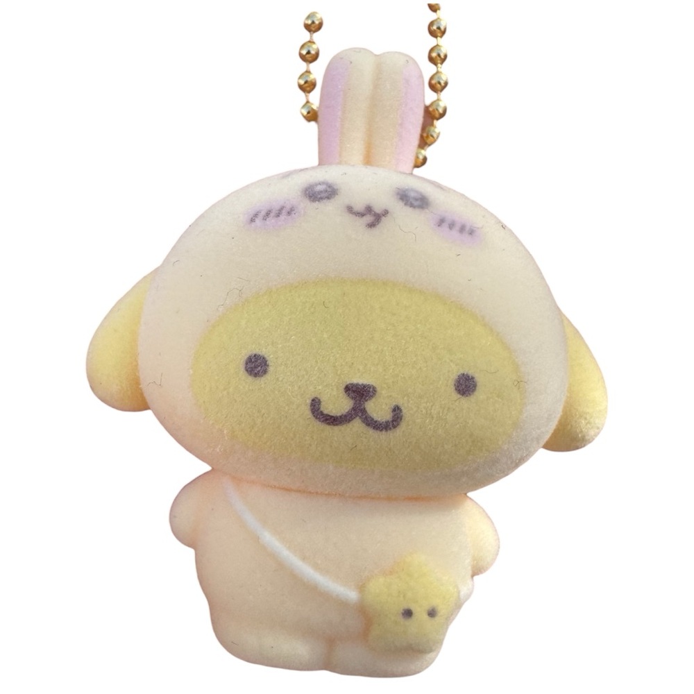 Sanrio Chiikawa Usagi Kawaii Soft Flocked Mini Character Figure Keychain Strap